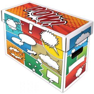 BCW Art POW! Short Comic Storage Box, 2 Pack